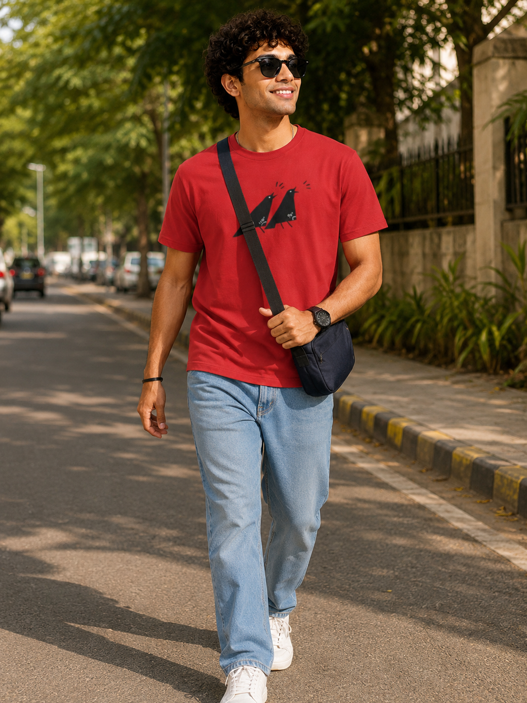 Crow Men's Regular T-Shirt