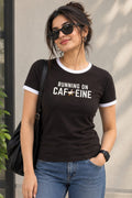 Caffeine Women's Ringer Relaxed T-Shirt