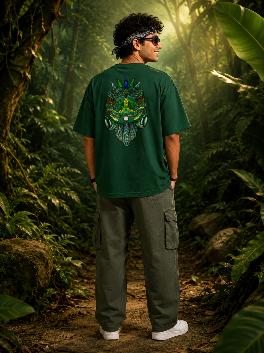Forest Monster Men's Oversized T-Shirt