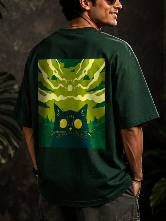 Wild Cat Men's Oversized T-Shirt