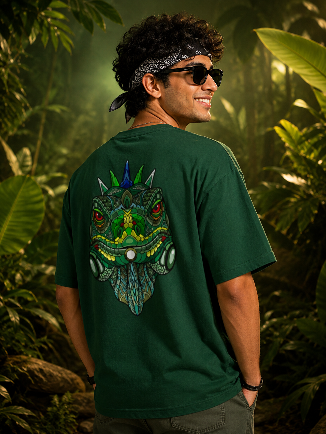 Forest Monster Men's Oversized T-Shirt