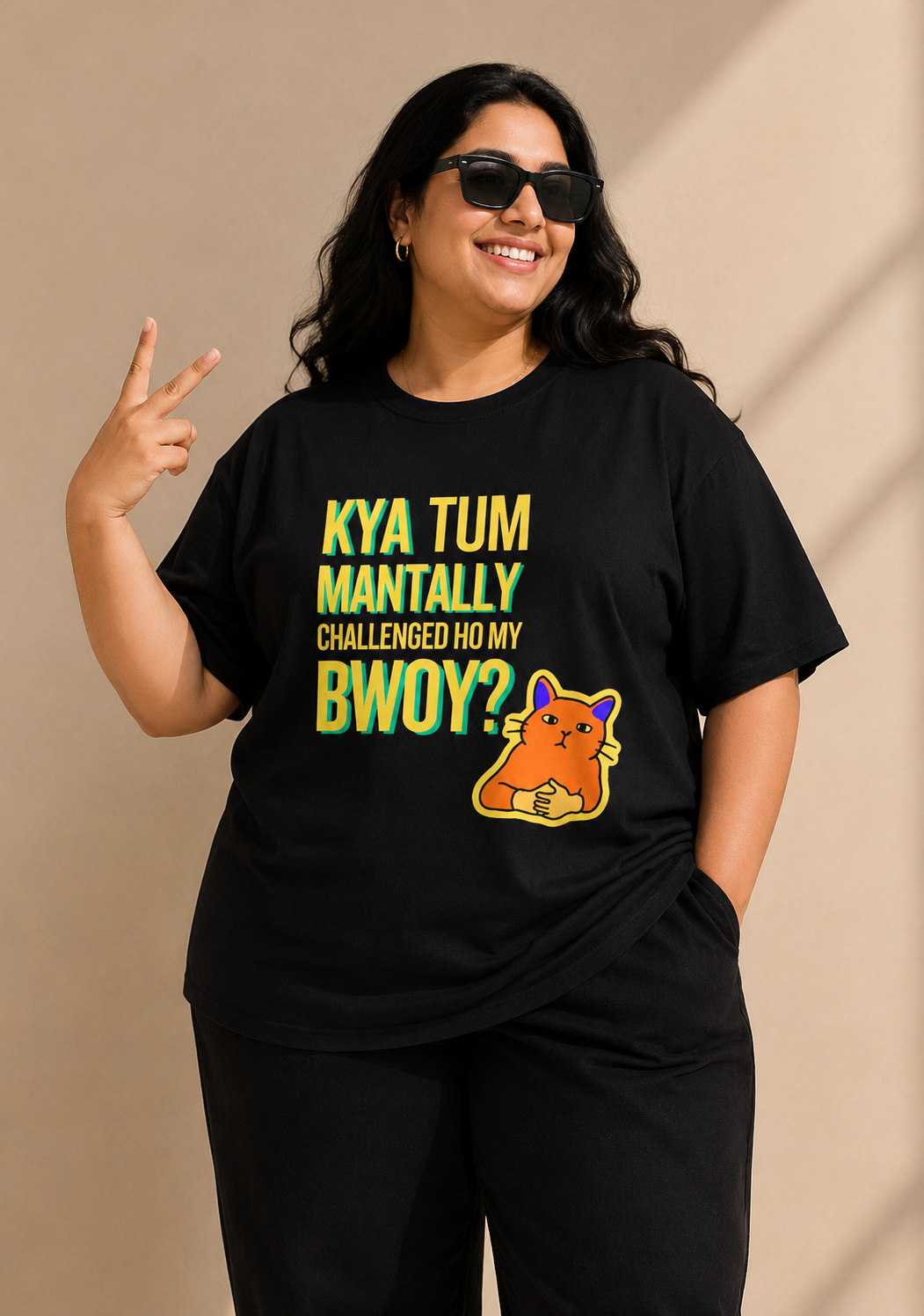 Mantal Bwoy Women's Plus Size T-Shirt