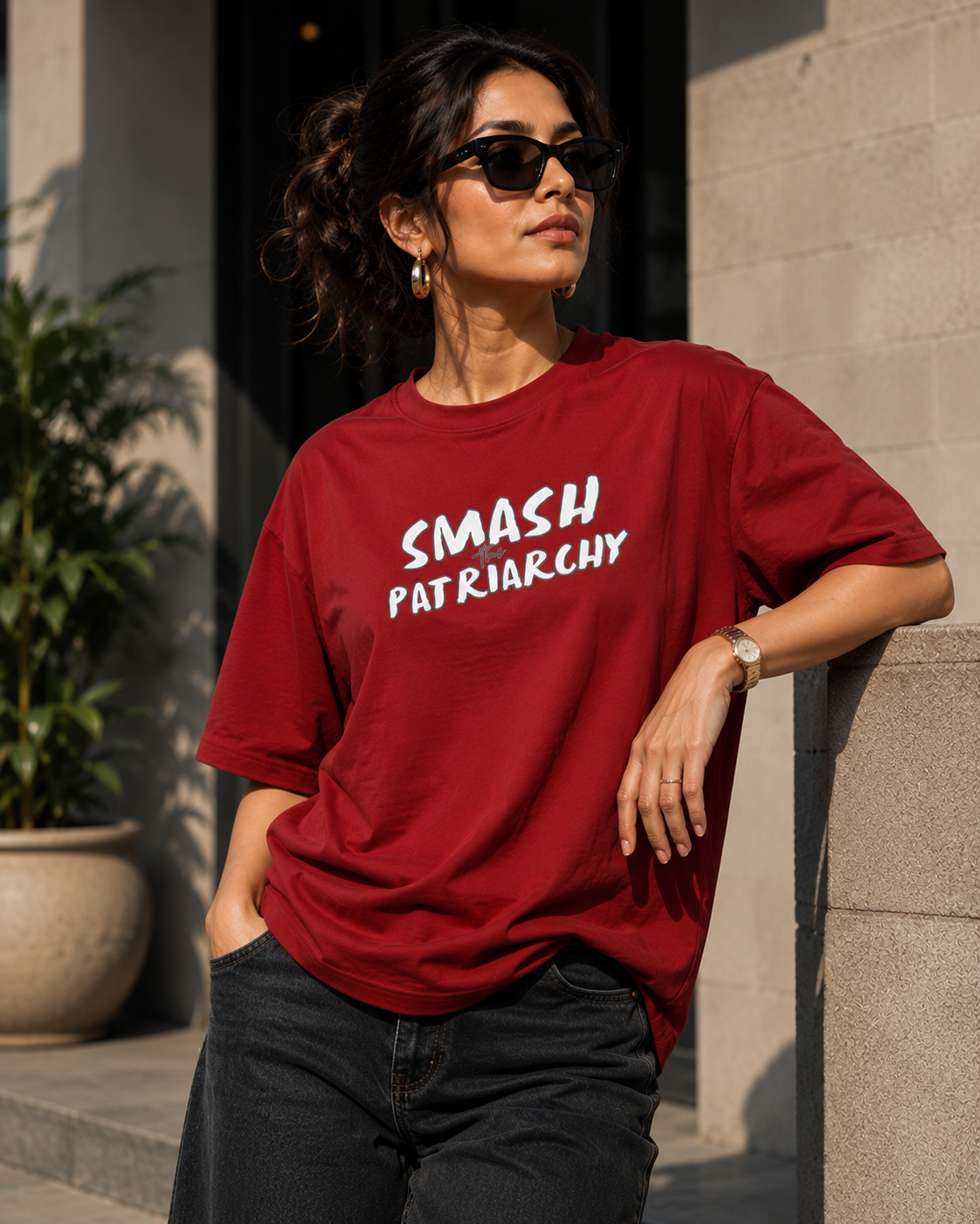 Patriarchy Women's Oversized T-Shirt