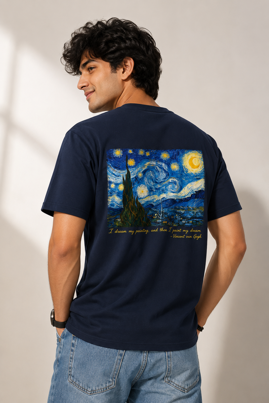 Starry Night Men's Stretch T-shirt