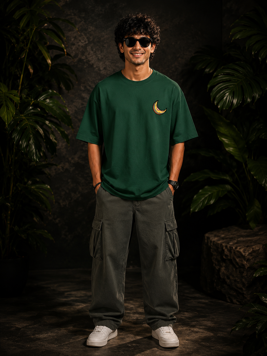 Wild Cat Men's Oversized T-Shirt