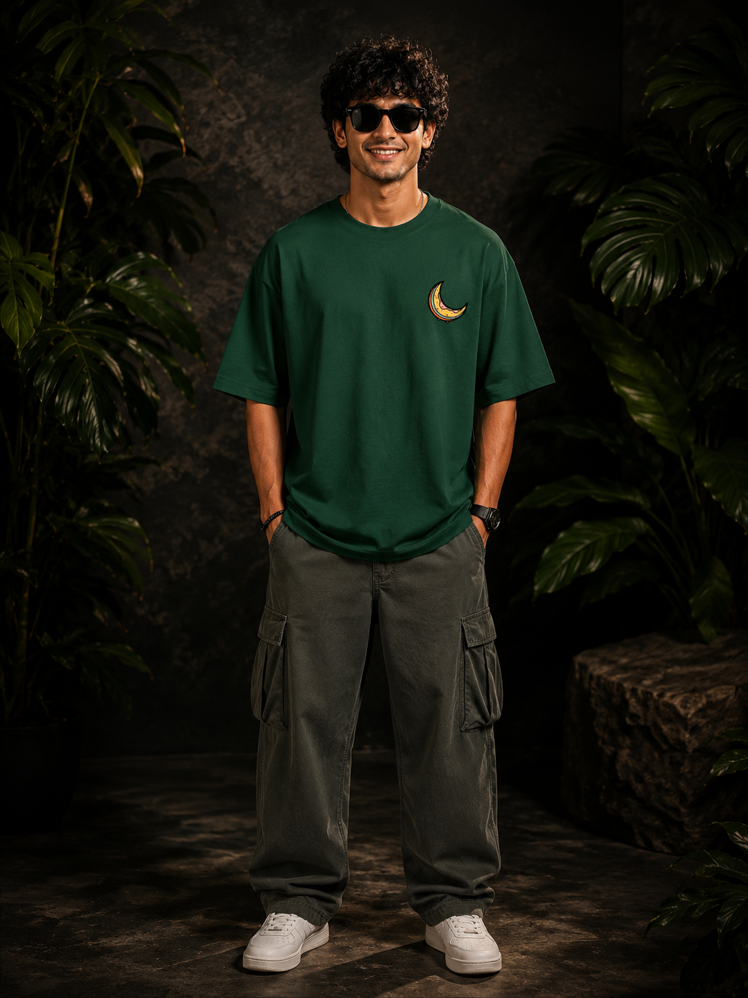 Wild Cat Men's Oversized T-Shirt