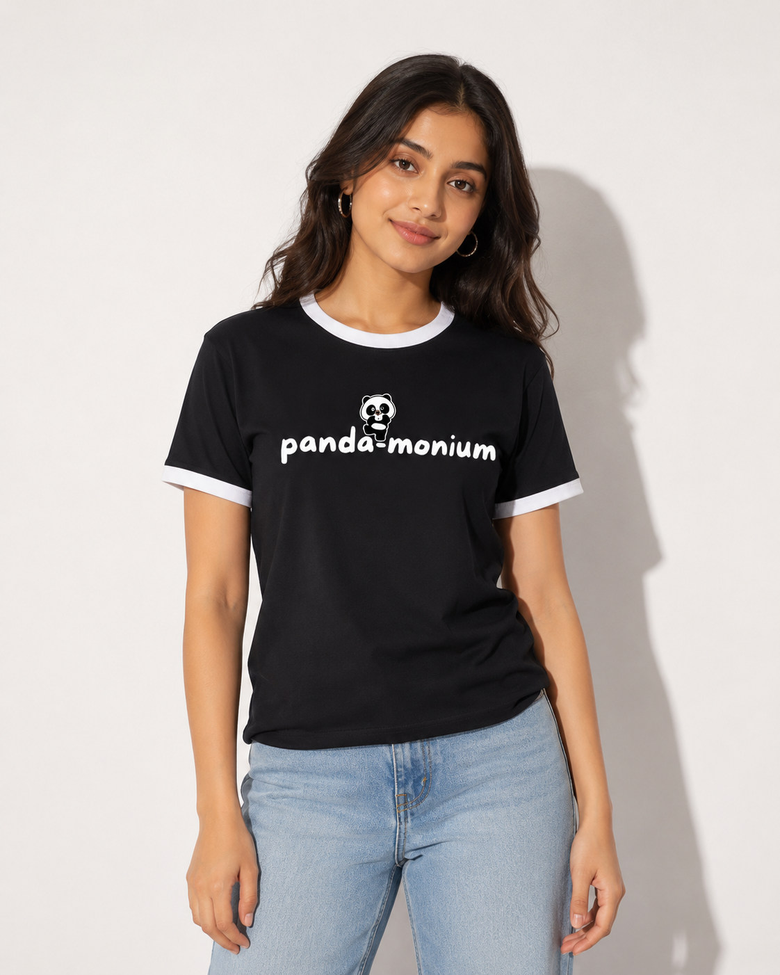 Panda-Monium Women's Ringer T-Shirt